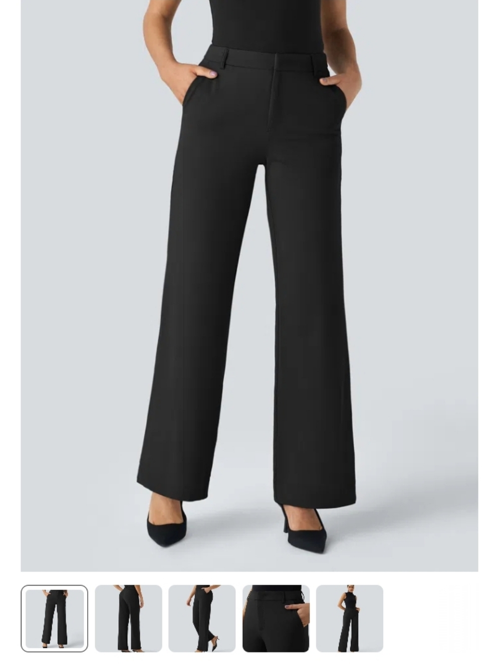 NWT Halara Mid Rise Work Pants - Picture 2 of 6